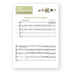 Procession of the Nobles (Rimsky-Korsakov) arranged for Brass Quintet